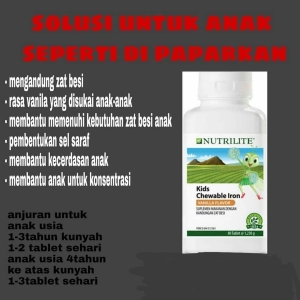 Chewable iron nutrilite penjelasan